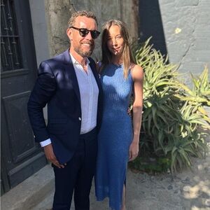 Gas jeans Salanelle midi slit dress xxs